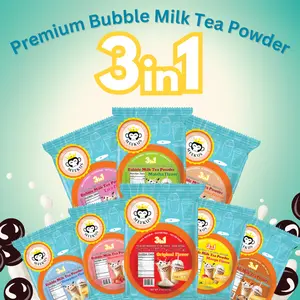 MEEKUS 100% Natural Gluten-Free Milk Tea Powder Boba/Bubble Tea Mix 3-in-1 Drink Powder, Instant Pre-Mixed Beverage for Hot or Cold Drinks, Easy to Prepare  Powdered Drink Mix 8 oz (227G)
