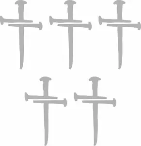 Christian Christian Cross Jesus Cross Decals Set of 5 4 Inch White Exterior Window Stickers for Home Decor Self Adhesive Ornaments