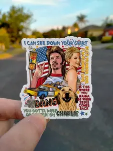 Merica Thug Life Sticker, Fourth of July Sticker, July 4th, Red, White, and Blue, Funny Memes America Sticker, 4th July Sticker