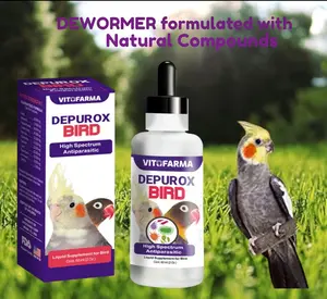 DEWORMER FOR BIRDS DEPUROX BIRD VITOFARMA ANTIPARASITIC FOR BIRD 60 ML Exp.12/27