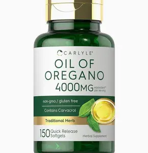Carlyle Oregano Oil 4000mg Supplement | 150 Softgel Capsules | Contains Carvacrol | Non-GMO & Gluten Free Formula