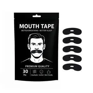 30pcs Pack Super Breathable Mouth Tape, Strong Adhesive Lip Sleep Strips, Secure Fit for Sport & Night Rest, Improves Sleep Quality
