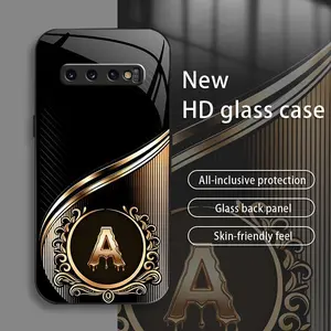 Suitable for [Galaxy S10 Plus] Brand New Personalized Acrylic Phone Case with Custom Letters — Ultra-Slim, Drop-Resistant, Scratch-Proof — Light Luxury Business Style — Premium Acrylic Material — Trendy & Stylish 996