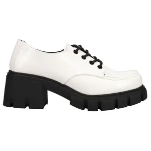 Dirty Laundry Womens Noyz Lug Sole Loafers Casual - White