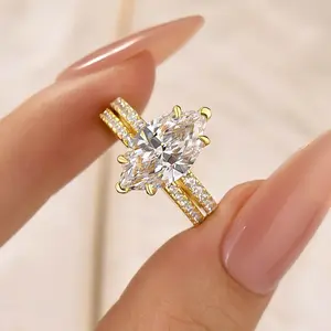 MAXINEJEWELRY 4.0ct Marquise Cut Engagement Ring - 5A Cubic Zirconia Women's Promise Jewelry, Ideal for Proposal, Wedding | Marquise Engagement Rings, Marquise Engagement Ring