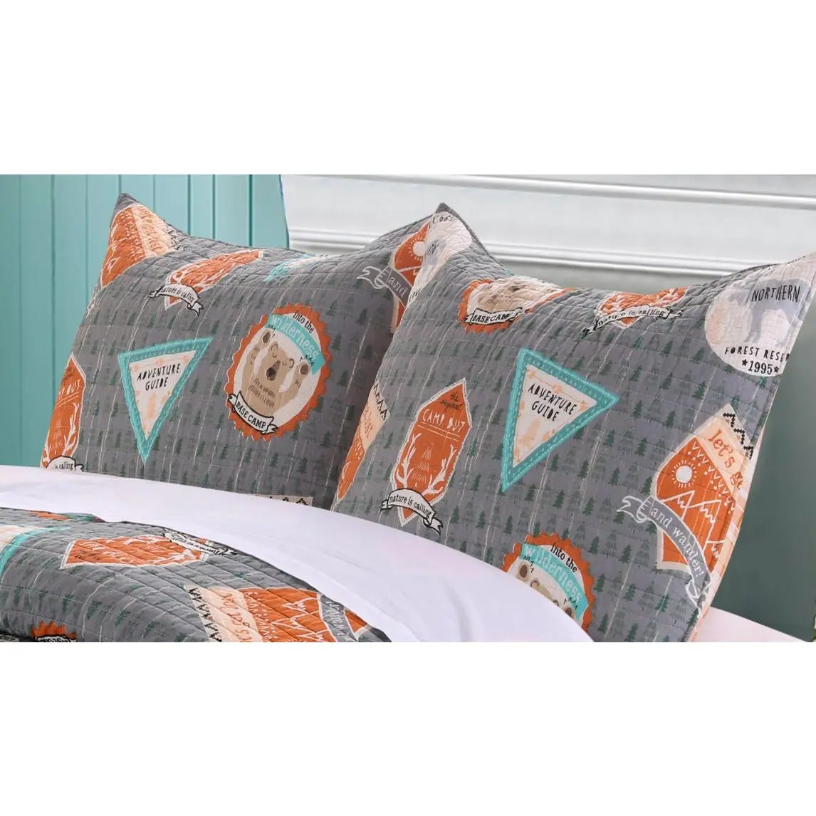 Greenland Home Camp Out Multi Standard Sham, 20x26 Inches