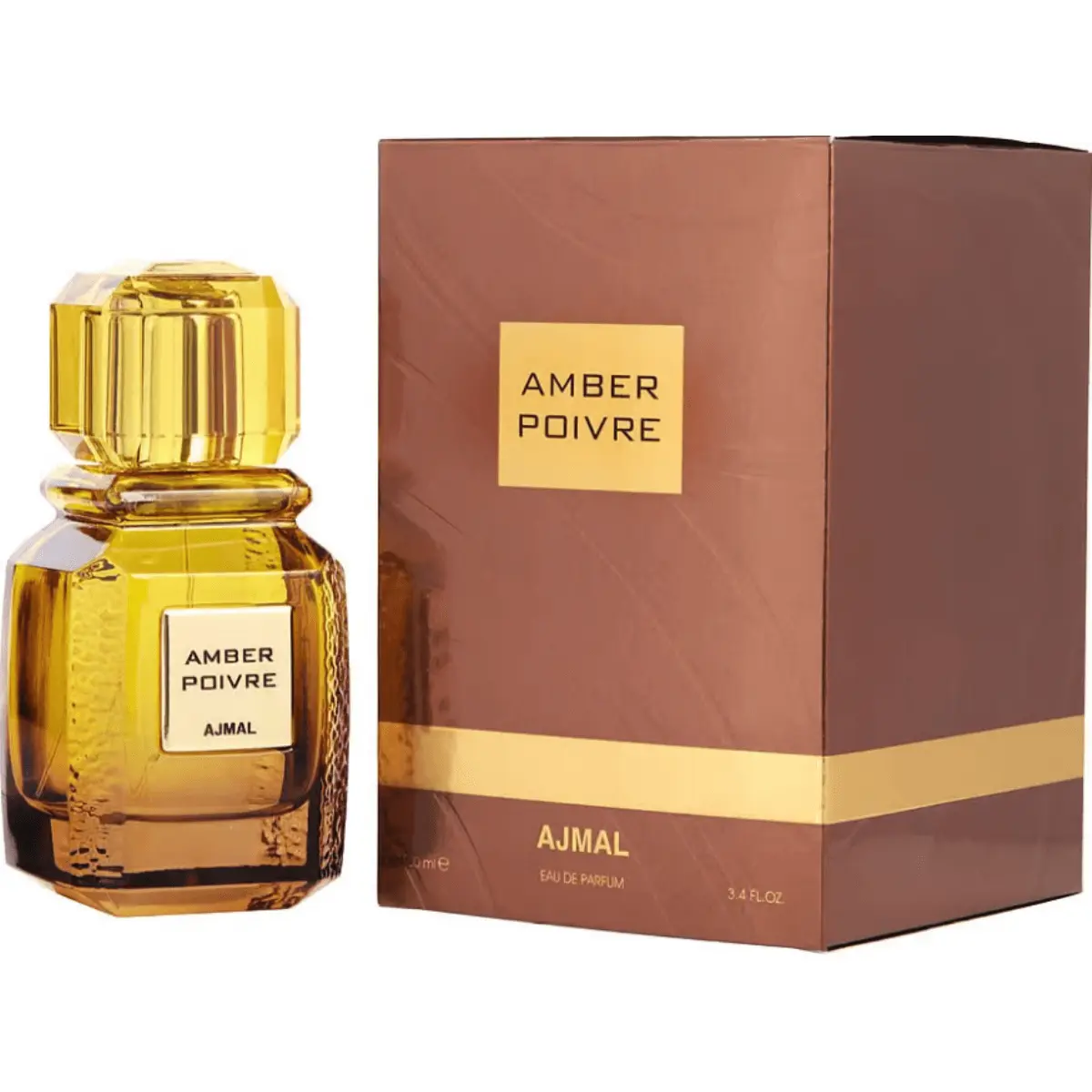 Ajmal Amber Poivre Unisex Eau de Parfum (EDP) - 3.4 fl oz, Floral Oriental Scented Spiced Fragrance, Amber Base, New in Box, Scented Unisex Fragrance, Spiced Unisex Fragrance