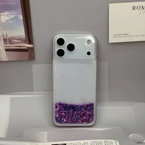 Dreamy Gradient Glitter Quicksand Phone Case Cover, High Quality, Practical and Durable, Compatible with iPhone 7, 8, 9, 11, 12, 13, 14, 15, 16, X, XS, XR, Plus, Pro, Pro Max, SE Series