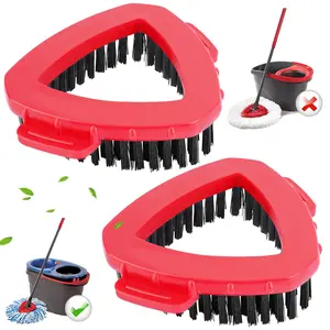 KEEPOW Scrubber Mop Head for 2 Tank System Compatible with EasyWring RinseClean Microfiber Spin Mop & Bucket Floor Cleaning System