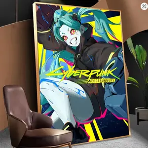 14 Option Characters Anime Cyberpunk Edgerunners Classic Vintage Posters, Hight Quality Wall Art Retro Posters For Home Room Wall Decor