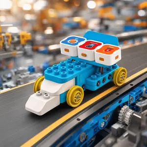 Perfect Gift! WhalesBot A1 Screen-Free Coding Robot Toy for Kids Ages 3-6, 8-in-1 Educational STEM Building Block Set with Magnetic Controller & Sensor, Learning Toy Gift for Toddler Boys Girls 3 4 5