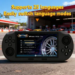 Sf3000 Handheld Game Console, HD Screen, Real Color Reproduction, Professional Gaming Chipset, 3000mah Battery, Stand Included, Video Music Player