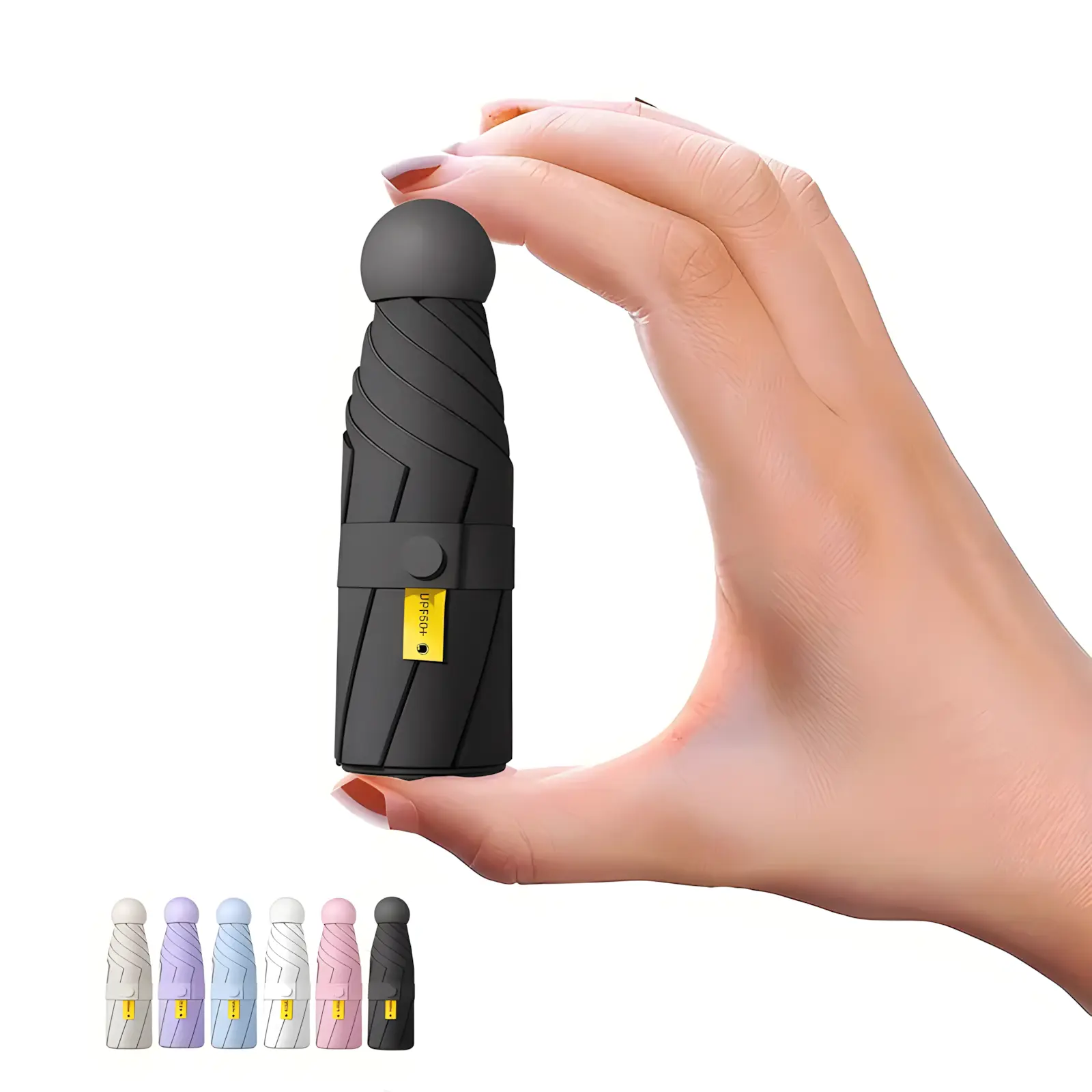 Lightweight Foldable Pocket Portable Mini Umbrella with Strap, 6-Rib, Comfortable Handle, UV-Blocking UV Filter, Unisex, Ideal for Travel, Outdoor Activities, Lightweight Foldable Umbrella, Mini Umbrella Umbrellas
