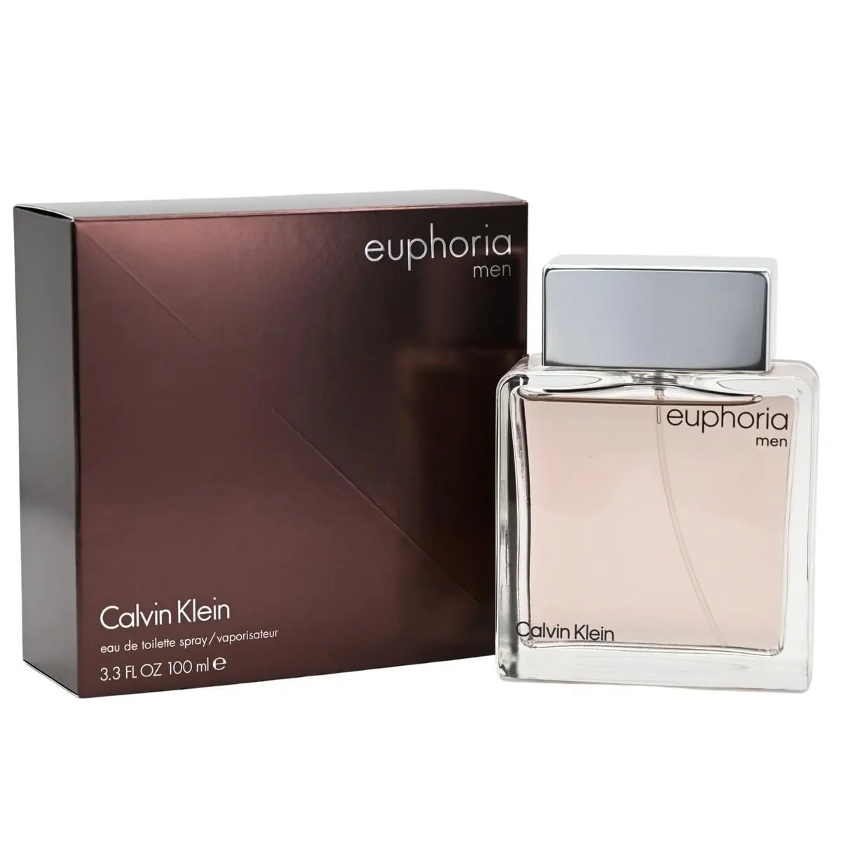 Calvin Klein Euphoria for Men Eau de Toilette Spray 3.3 oz / 100 ml - Long Lasting Designer Cologne
