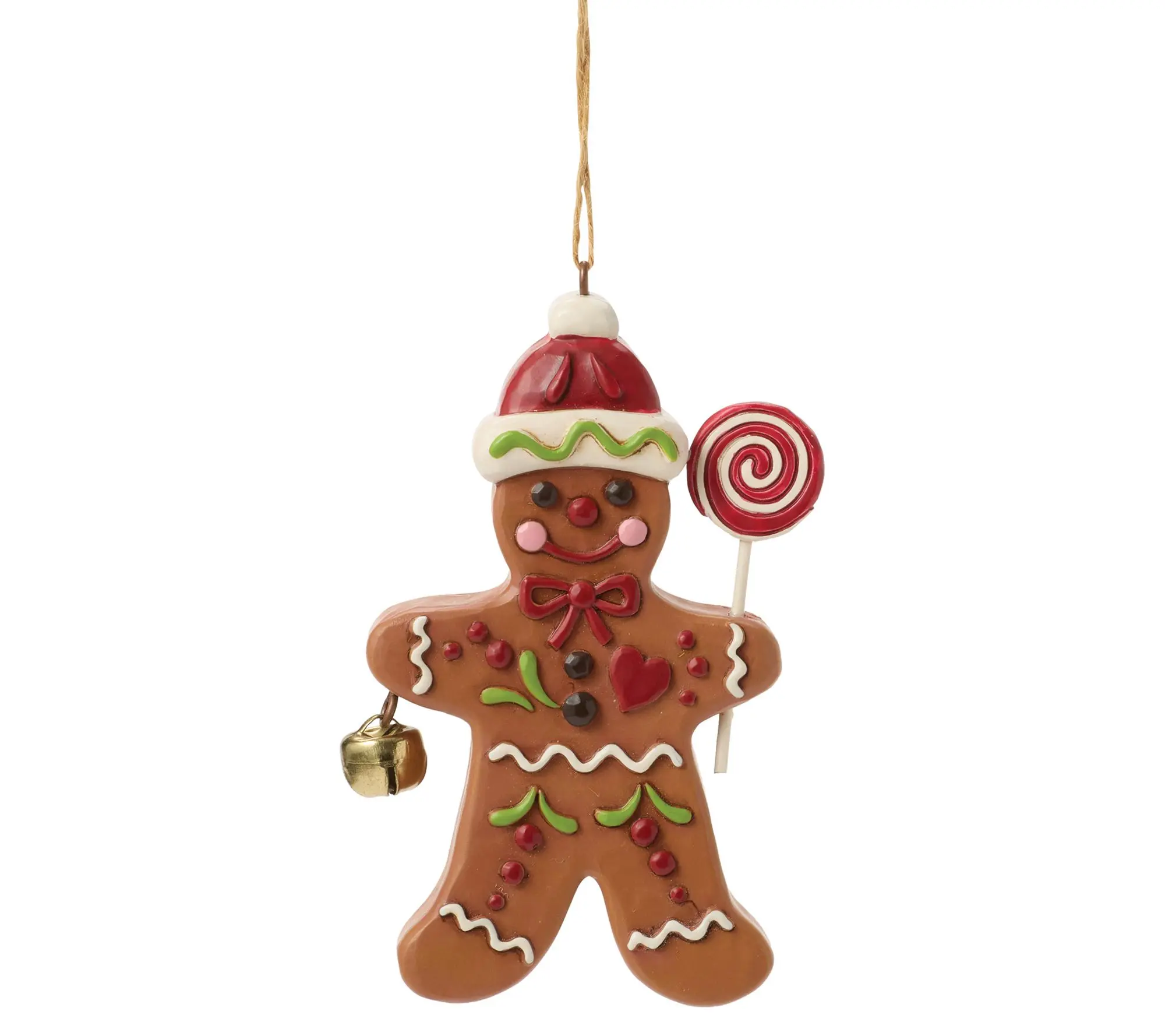 Jim Shore Heartwood Creek Legend Of The Gingerbread Man Orn 4"