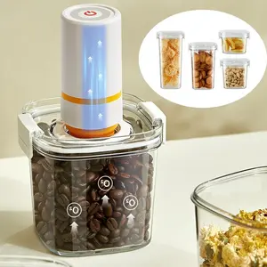 Vacuum-sealed containers, moisture-proof containers, kitchen storage boxes, used for storing coffee beans, grains, and tea, practical vacuum-sealed containers, essential kitchen food storage containers
