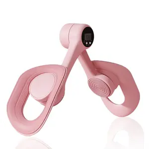 Thigh Trainer 360°Adjustable Trainer with LED Display Inner Thigh Exerciser with 20LB Resistance Band for Women, Home Fitness Equipment