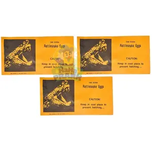 3 Rattlesnake Eggs Prank Envelopes - Magic Joke Trick Gag Gift Fun