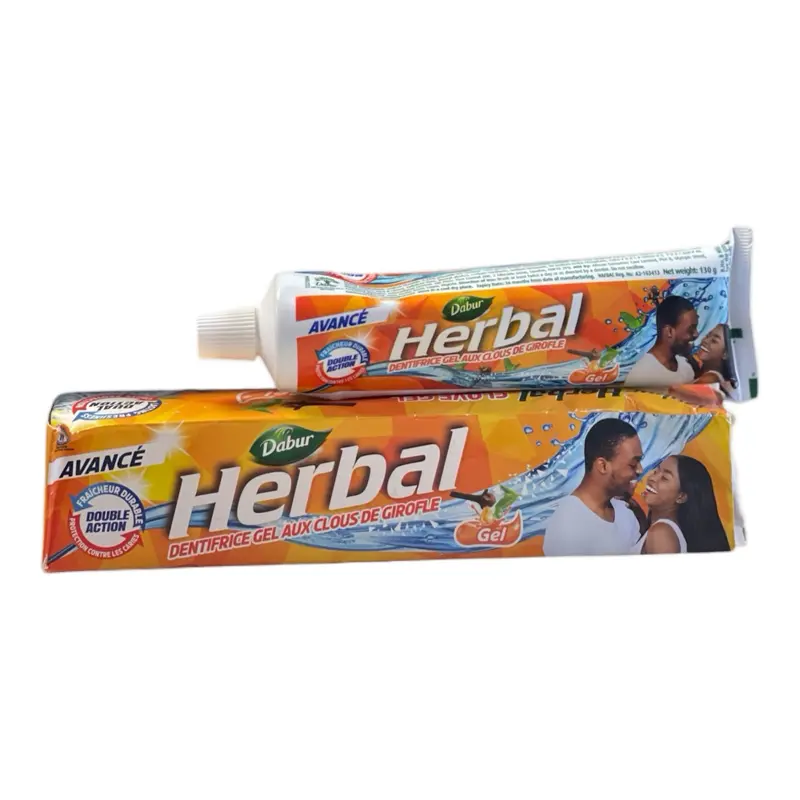 Dabur Herbal Clove Gel Toothpaste for Adults - Alcohol Free, Organic Naturally Derived Formula, Cavity Guard, Anti-Cavity, Strengthens for Healthier Teeth, No Harmful Additives, 24-Month Shelf Life, Oral Care Product