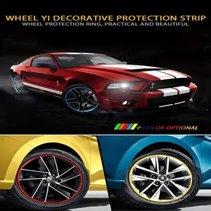 1pc Car wheel hub protection ring, tire protection ring, wheel hub decoration ring, anti-collision strip, Rims