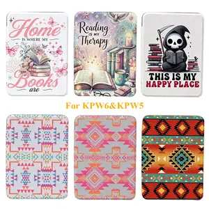 Multi Design PU Leather Case for 6" / 6.8" / 7" Kindle Paperwhite – Auto Wake/Sleep Protection | Sleek, Lightweight, and Durable Cleat TPU Back,Reading Tablet Case,Kindle Protective Casing Cover Accessories summerwins