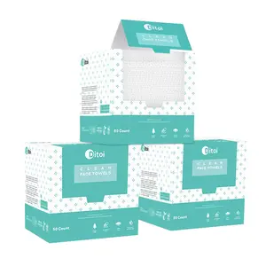 Face Towels, 10"*12" Disposable Face Towel, Face Towelettes XL, Ultra Soft Makeup Remover Dry Wipes, Thick Face Towel for Cleansing, 150 Count (3 Pack)
