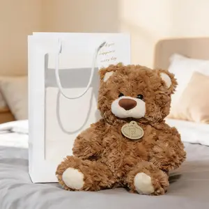 10Inch Teddy Bear Stuffed Animal, Soft Stuffed Teddy Bear Plush Toy, Birthday Gifts for Kids Baby Girlfriend Boyfriend