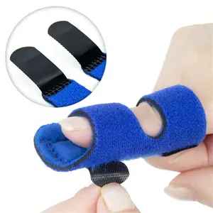 1 piece of adjustable breathable finger splint provides pain relief and correction straps for sprains and severed fingers Finger Corrector