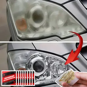 Headlight Restoration Kit Car Headlights Tail Lights Fog And Directional Lights Oxidation Yellowing Scratches Blurring Polishing Remover Kits