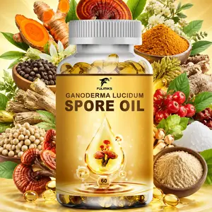 Fulimiks Ganoderma Lucidum Spore Oil Dietary Supplement Capsules (1300mg) with Ashwagandha, CoQ10, Resveratrol, PQQ, Curcumin, L-Theanine, Zinc, Minerals, 60 Softgels for Immune Support, Stress Relief