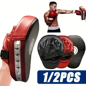Curved Boxing Muay Thai Hand Target Sanda Training Thickened Earthquake-resistant Curved Baffle PU Leather 5-finger Hand Target Boxing Pad