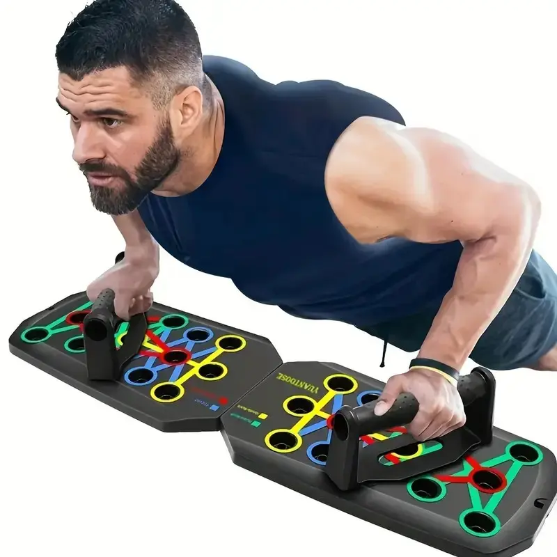 Push Up Board – Portable Home Fitness Push-Up Bar Set with Foot Pads | Full-Body Functional Muscle Training Workout Equipment