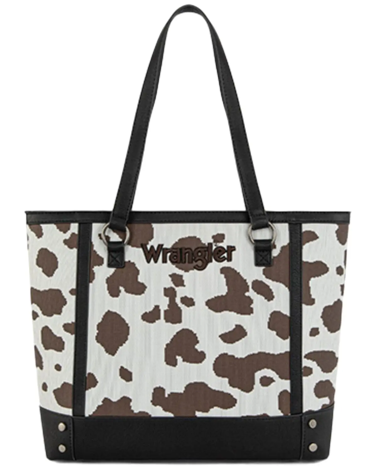 Wrangler Women's Women'S Cow Print Tote Bag - Wg301-2002Bk
