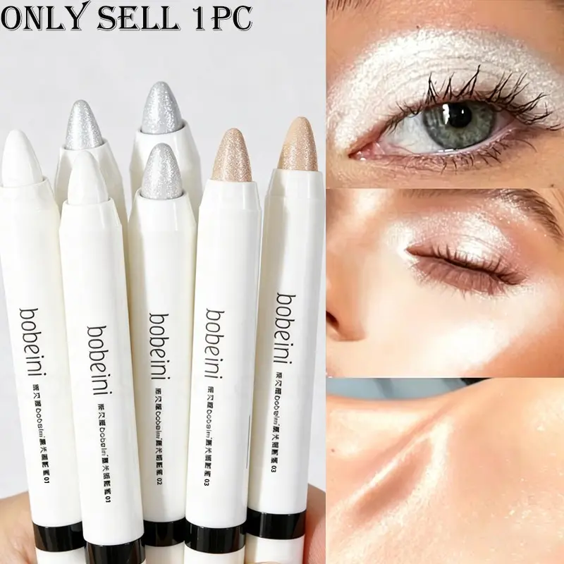 Multi-color Shimmery Inner Corner Highlighter Pen Fine Glitter For Clear Diamond Makeup Suitable For Inner Eye And Under-eye Highlight Smooth Texture No Smudging