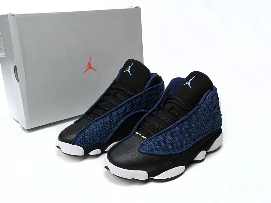 Black Faux Leather Navy Mesh High Top Sneakers, White Outsole Basketball Shoes, Retro Street Fashion Casual Trainers For Men Women