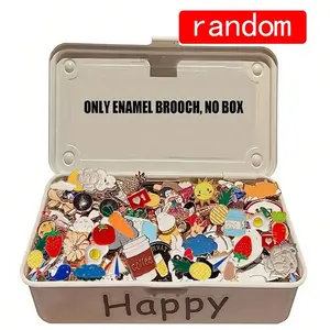 Gothic 30pcs Random Styles Cartoon Character Enamel Pins Fashion Accessories with Dark Collar, Corsage, Cap, Jacket, and Badge Jewelry