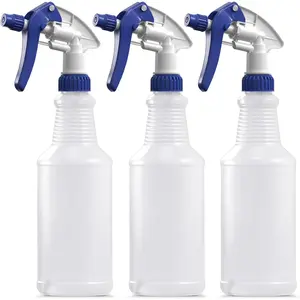 Professional Sprayer 24-Ounce - 20 Foot Spray, Bleach Resistant, Adjustable Nozzle, All-Purpose, 3-Pack