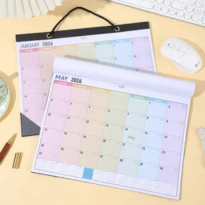 2026wall hanging calendar ，Waterproof thick paper,large size desktop calendar suitable for home, school and office use The Monthly Calendar Planner for Easy Organizing