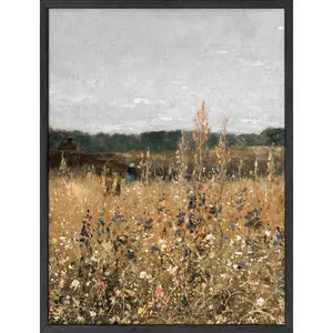 Field Vintage Farmhouse - Artistic Wall Decor Print for Room Aesthetic and Vibe Poster Artwork Poster Artwork