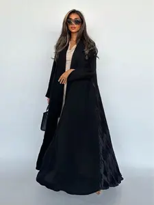 Women's Elegant Loose Fit Long Cardigan, Plain Pattern Design, All-Season Wearable Outerwear, Comfortable, Stylish & Chic Womenswear