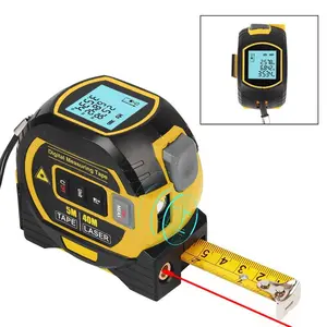 Laser Tape Measure with Digital Display 3-in-1 Smart Measurer for Fast Accurate Readings Portable Tool for Contractors and Craftsmen 5M 100M