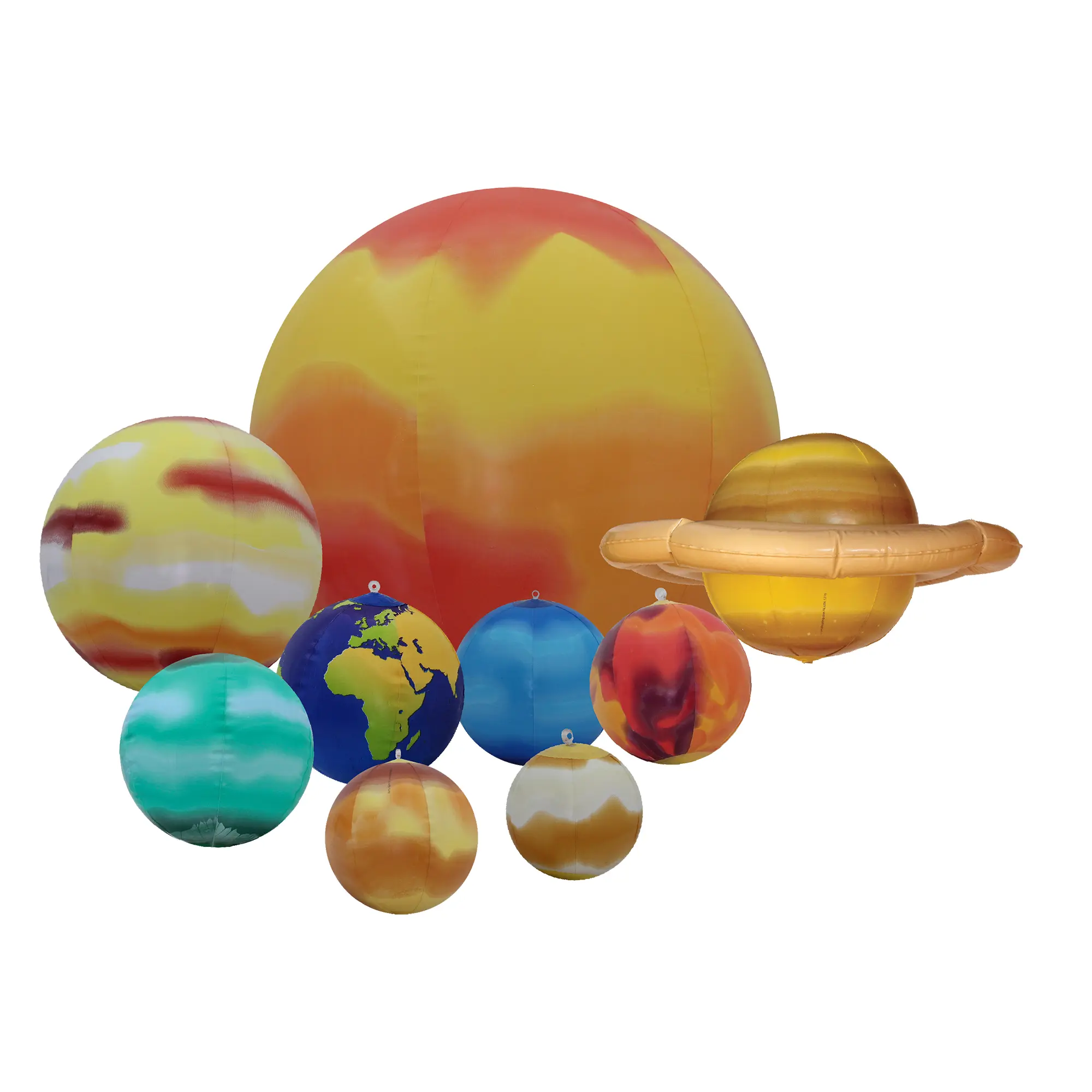 Replogle 28-in Inflatable Solar System Set (8-in-28-in) - Made in USA, Sun & 9 Planets, Classroom STEM Toy, Outer Space Hanging Decor, Kids' Educational School Supply with Manufacturer Warranty, Space Home Decoration, Outer Space Decor