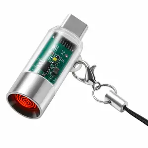 【Father's Day Gift】1/2 PCS TYPE-C Electric Lighter (Transparent)   Windproof + Waterproof + Lightweight |   Phone or Power Bank Powered |   Activated by Plug, Auto-Off in 10 Secs, Home Accessories, Automatic Power Off