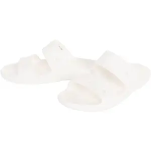 Crocs Unisex Classic Two-Strap Slide Sandals - White - M11/W13