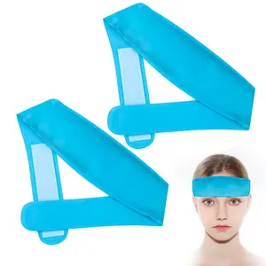 2pcs Migraine Headache Headband, Small Portable Gel Ice Pack, Soothing Cold Compress for Tension Stress, Relief for Hangover
