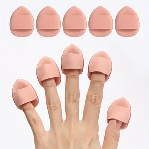 Finger-shaped makeup sponge balls, Beauty Sponge, suitable for use with BB cream, foundation, and concealer. They are particularly good for covering blemishes and spots, and are ideal for the eye area, nose, and corners of the mouth.
