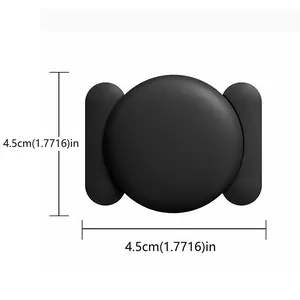1/4-Pack Strong Magnetic GPS Tracker, Metal Car Vehicle Locator with Bluetooth, Magnetic Mount, Built-in Speaker & Phone Compatibility, Anti-Loss Positioning Device for Apple Find My APP, Skateboard