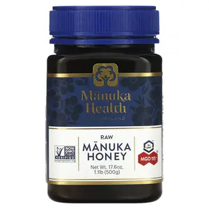 Manuka Health Raw Manuka Honey, UMF 6+, MGO 115+, 17.6 oz (500 g)