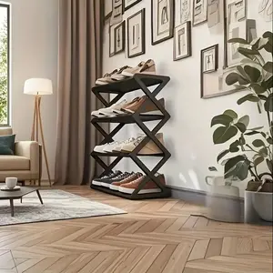 1pc 4-Tier Heavy-Duty Shoe Rack, Space-Saving, Easy to Assemble, Suitable Entryway And Bedroom, Suitable for Organizing Spacious Areas in Bedrooms, Living Rooms, and Hallways, Multi-Functional Storage Shelf, Perfect Holiday Home Gift