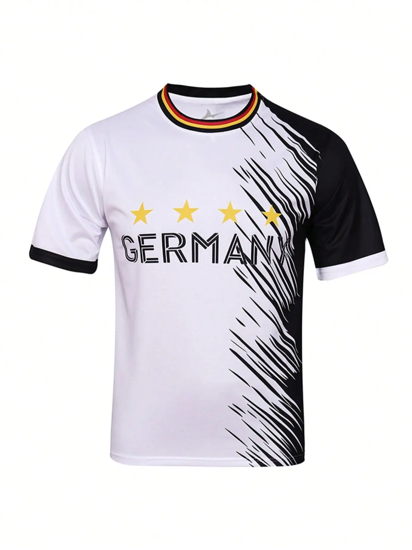 SURUIDA 1pc Germany Men's Soccer Jersey, Football Jerseys, Soccer Shirts, White Sports T-Shirt Suitable For Team Matches